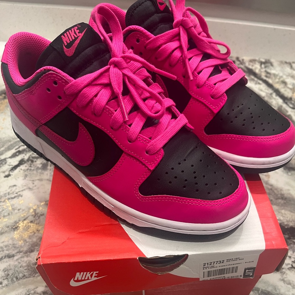 Nike dunk low fierce pink/fireberry/barbie pink